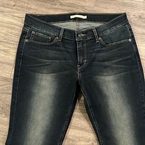 Levi 524 Bootcut Ladies Jeans; dark Blue; size 11